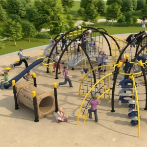 Outdoor Training Kids Park Metal Frame Durable for Kindergarten