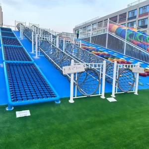 Outdoor Kids Adventure Park Equipment Climbing and Sliding Training