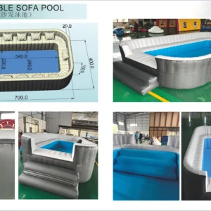 Kids Play Inflatable Sofa Pool Fast Air Charging Big Size for Indoor & Outdoor